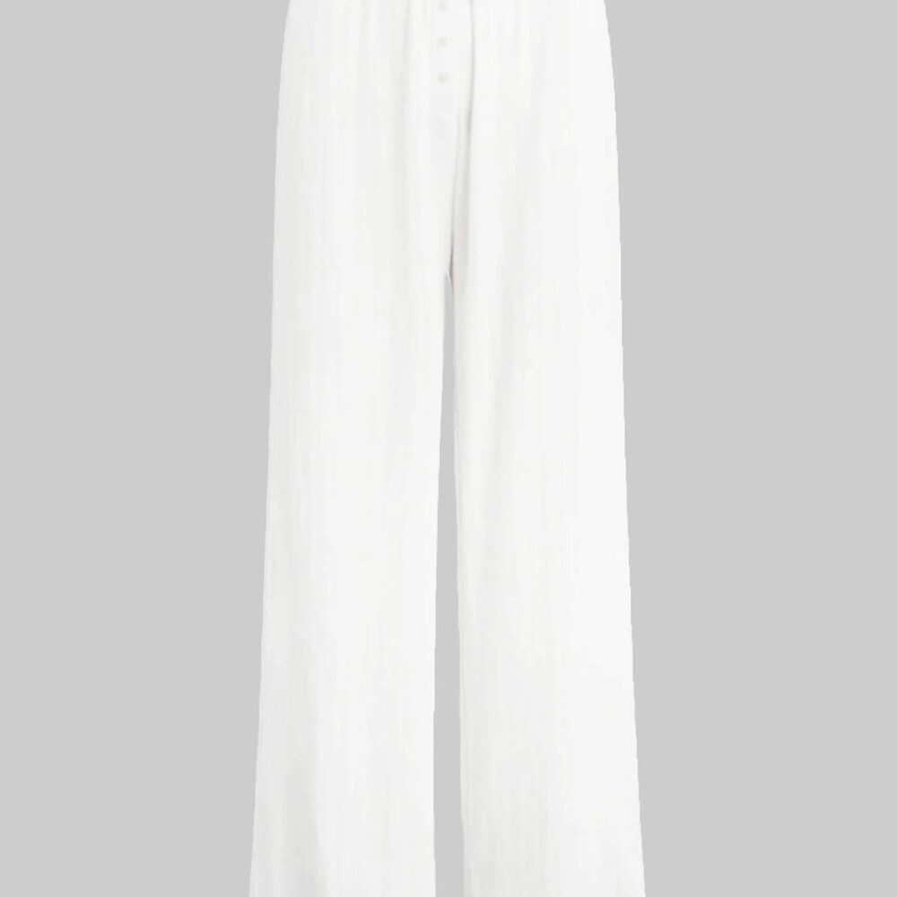 NWT Leset Pointelle Boxer Pant White Small